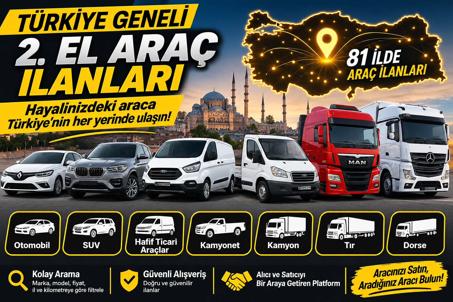 Profesyonel Sahibinden En Ucuz İkinci El Araçlar Hizmeti
